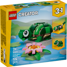 Load image into Gallery viewer, Available now - LEGO® Creator 3in1 Turtle with a Water Lily - 31377 - NEW!