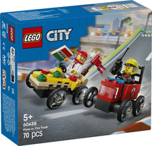 Load image into Gallery viewer, LEGO® City Pizza v Fire Truck - 60458