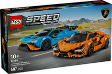 Load image into Gallery viewer, LEGO® Speed Champions Lamborghini Revuelto & Lamborghini Huracan STO - 77238