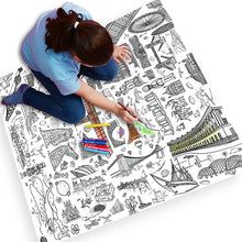 Load image into Gallery viewer, Great Britiain Colour-In Tablecloth / Giant Poster - NEW