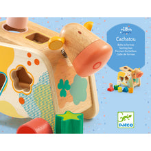 Load image into Gallery viewer, Djeco Cachatou Wooden Shape Sorter - BEST SELLER