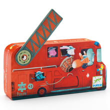 Load image into Gallery viewer, Djeco Puzzle - The Fire Truck 16 Pieces