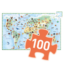 Load image into Gallery viewer, Djeco Observation Puzzle - The World's Animals