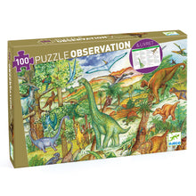 Load image into Gallery viewer, Djeco Observation Puzzle - Dinosaurs - BEST SELLER