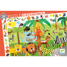 Load image into Gallery viewer, Djeco Observation Puzzle - The Jungle