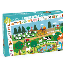 Load image into Gallery viewer, Djeco Observation Puzzle - The Farm