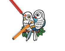 Load image into Gallery viewer, Djeco Velvet Colouring - Baby Birds