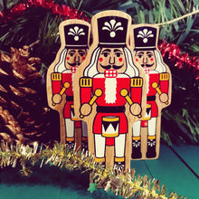 Load image into Gallery viewer, Natural Red and White Nutcracker