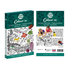 Load image into Gallery viewer, Secret Garden Colour-In Tablecloth / Giant Poster - NEW!