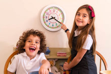 Load image into Gallery viewer, Easy Read Time Teacher Clock - Red & Green