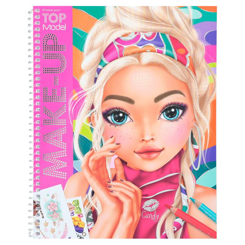 TOPModel Make-Up Colouring Book - NEW!