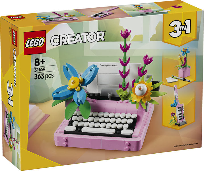 LEGO® Creator 3in1  Typewriter with Flowers - 31169 - BEST SELLER