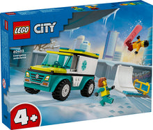 Load image into Gallery viewer, LEGO® City Emergency Ambulance &amp; Snowboard 60403
