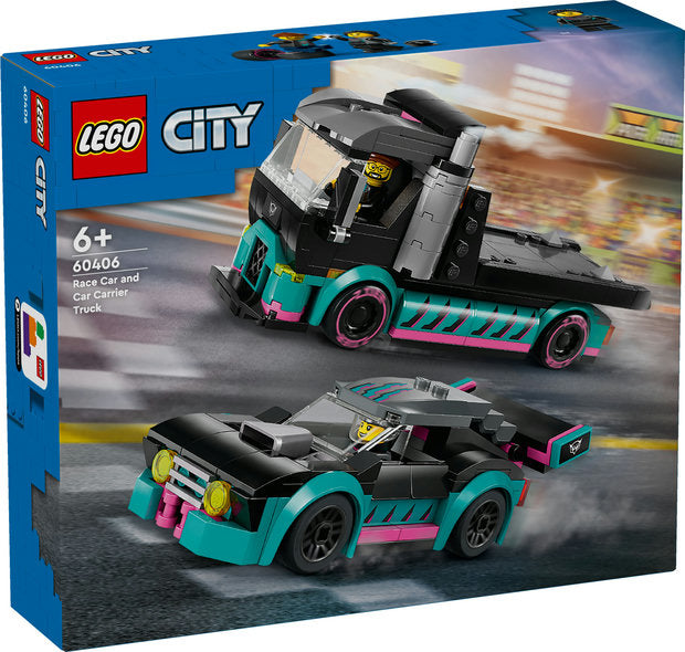 LEGO® City Race Car and Car Carrier 60406