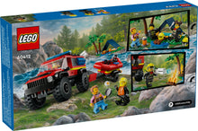 Load image into Gallery viewer, LEGO® City 4x4 Fire Engine with Rescue Boat 60412
