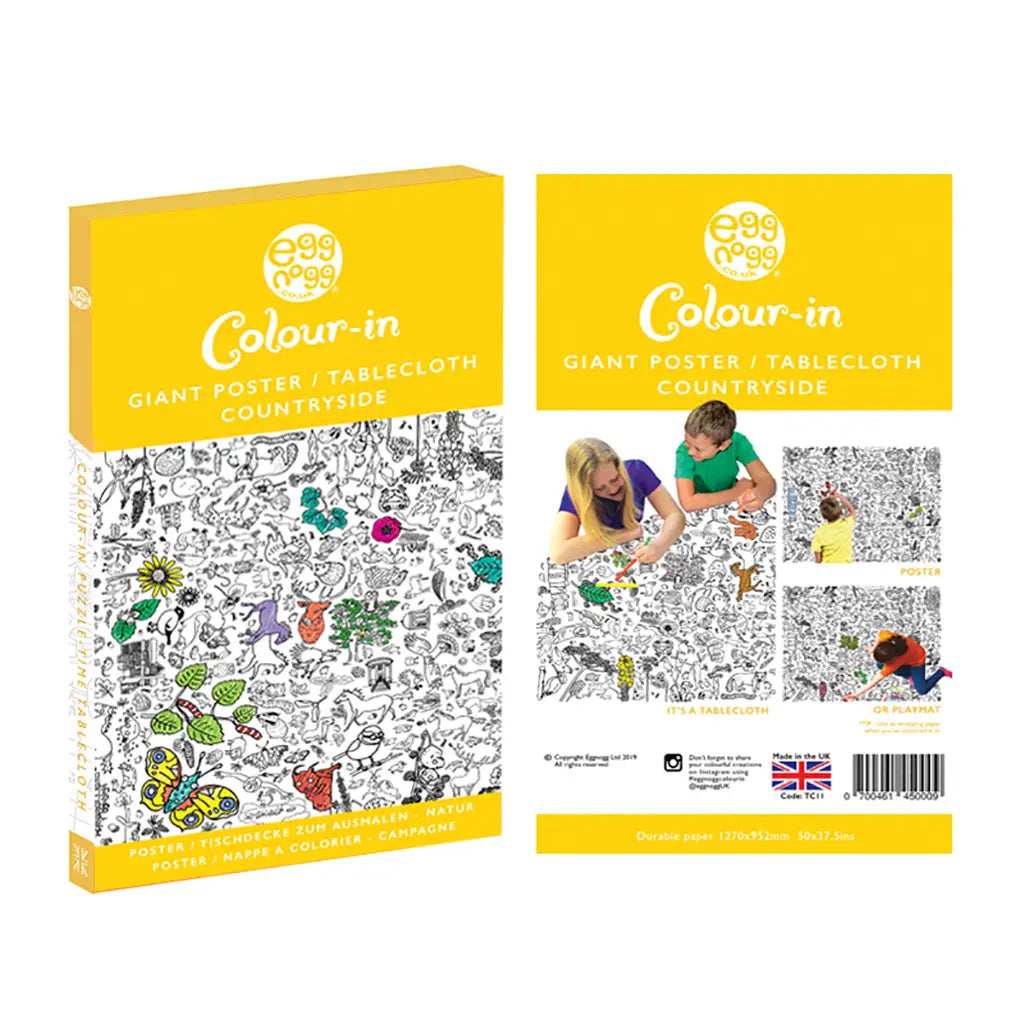 Countryside Colour-In Tablecloth / Giant Poster