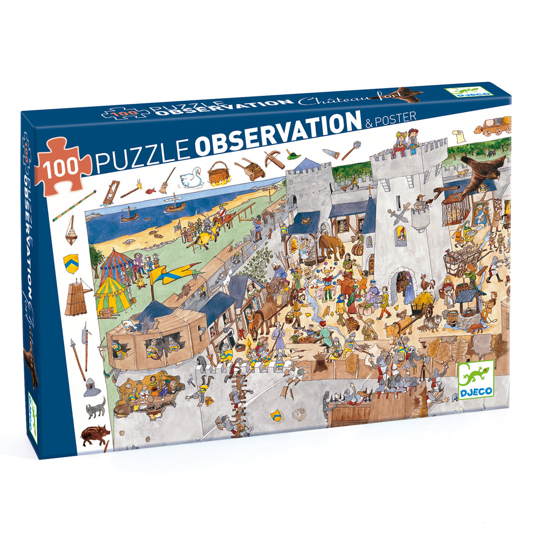 Djeco Observation Puzzle Fortified Castle