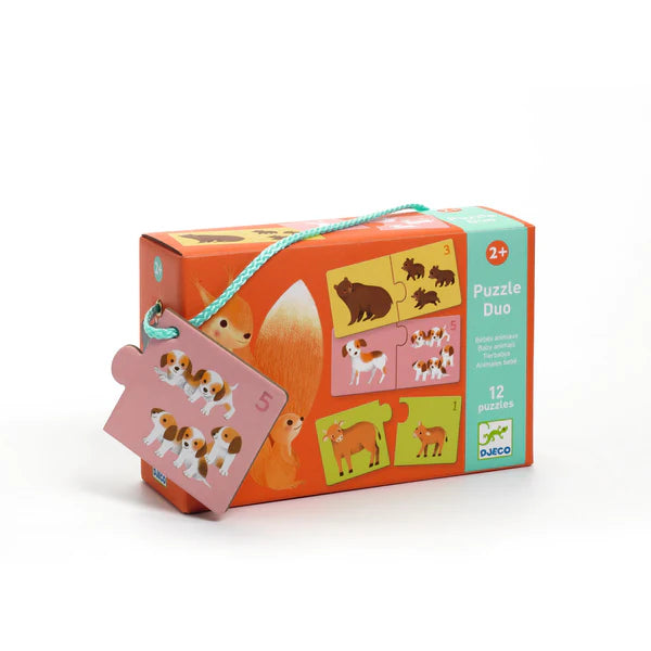 Djeco Puzzle Duo - Baby Animals - NEW!