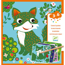 Load image into Gallery viewer, Djeco Scratch Cards for Little Ones - Country Creatures
