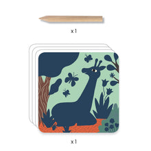 Load image into Gallery viewer, Djeco Scratch Cards for Little Ones - Big Animals
