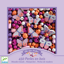 Load image into Gallery viewer, Djeco Wooden Beads - Butterflies - BEST SELLER
