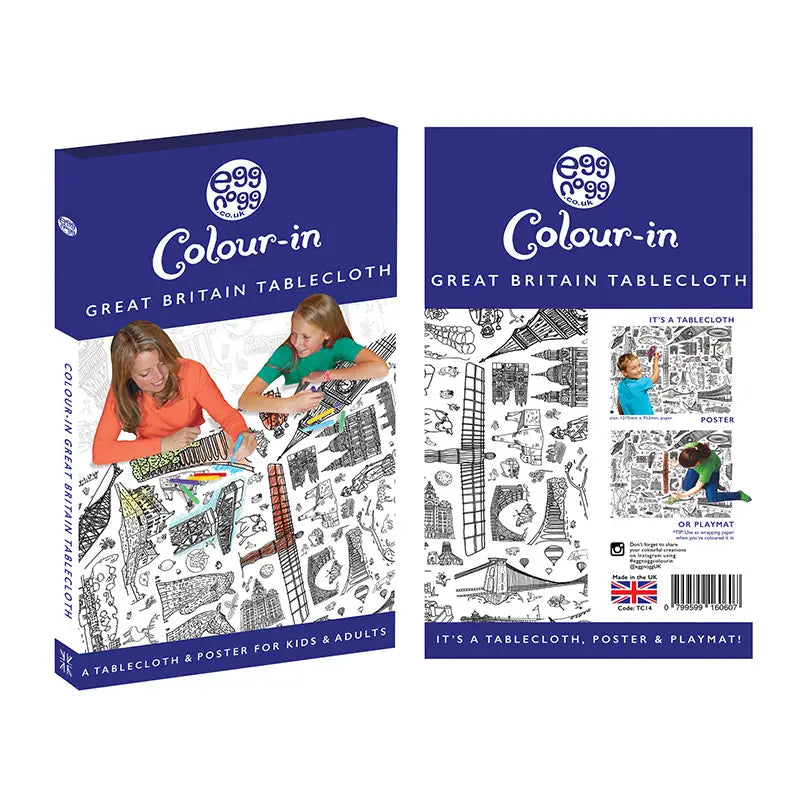 Great Britiain Colour-In Tablecloth / Giant Poster - NEW
