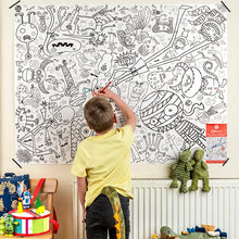 Load image into Gallery viewer, Monsters and Ghosts Colour-In Tablecloth / Giant Poster - NEW!
