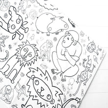 Load image into Gallery viewer, Amazing Animals Colour-In Tablecloth / Giant Poster - BEST SELLER
