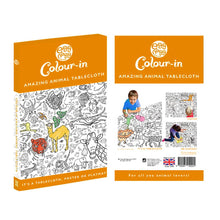 Load image into Gallery viewer, Amazing Animals Colour-In Tablecloth / Giant Poster - BEST SELLER
