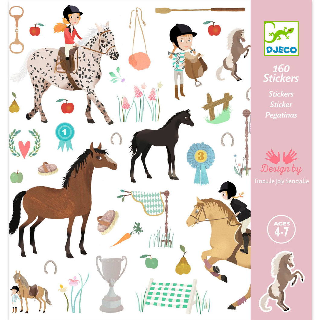 Djeco 160 Stickers- Horses