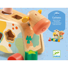 Load image into Gallery viewer, Djeco Cachatou Wooden Shape Sorter - BEST SELLER

