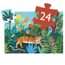 Load image into Gallery viewer, Djeco Puzzle - The Tiger&#39;s Walk - 24 Piece
