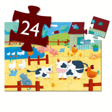 Load image into Gallery viewer, Djeco Puzzle - Cows on the Farm - 24 Piece
