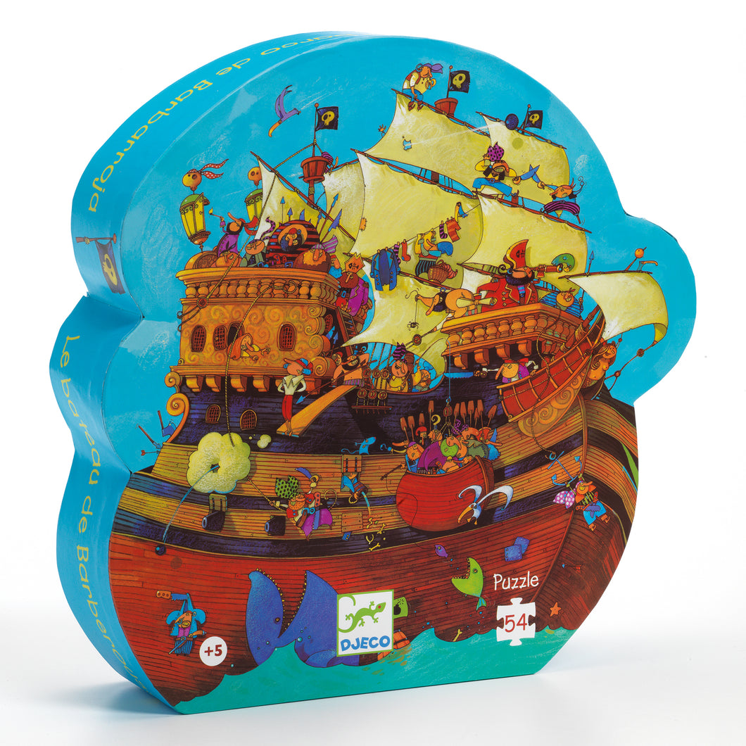 Djeco Puzzle - Barbarossa’s Pirate Ship 54 Piece