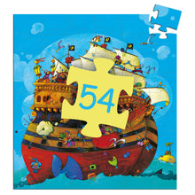 Load image into Gallery viewer, Djeco Puzzle - Barbarossa’s Pirate Ship 54 Piece
