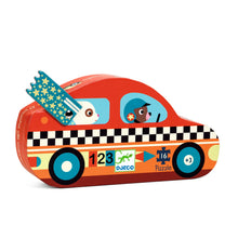 Load image into Gallery viewer, Djeco Puzzle - The Racing Car 16 Pieces
