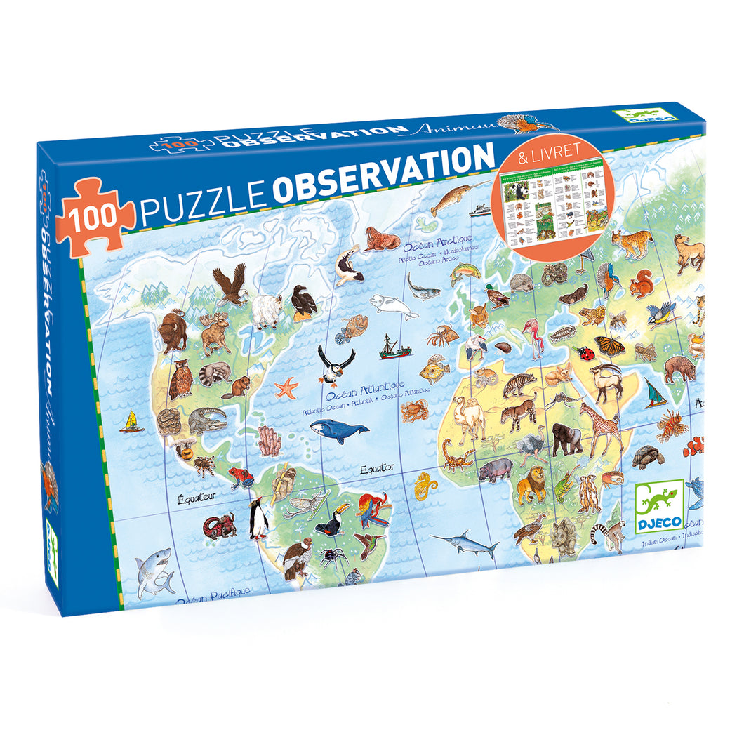 Djeco Observation Puzzle - The World's Animals