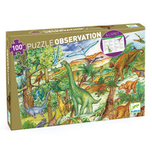 Load image into Gallery viewer, Djeco Observation Puzzle - Dinosaurs - BEST SELLER
