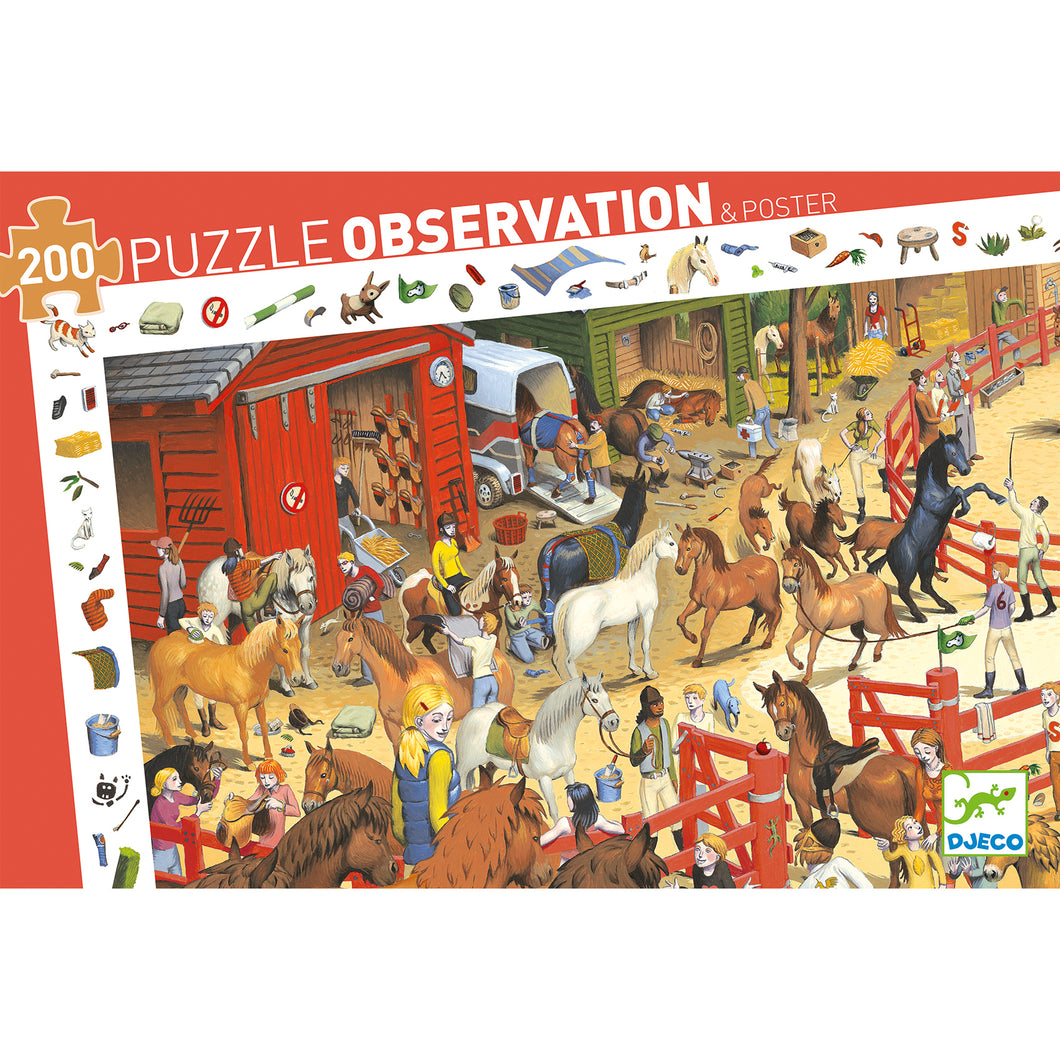 Djeco Observation Puzzle - Horse Riding