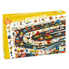 Load image into Gallery viewer, Djeco Observation Puzzle Car Rally
