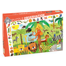 Load image into Gallery viewer, Djeco Observation Puzzle - The Jungle
