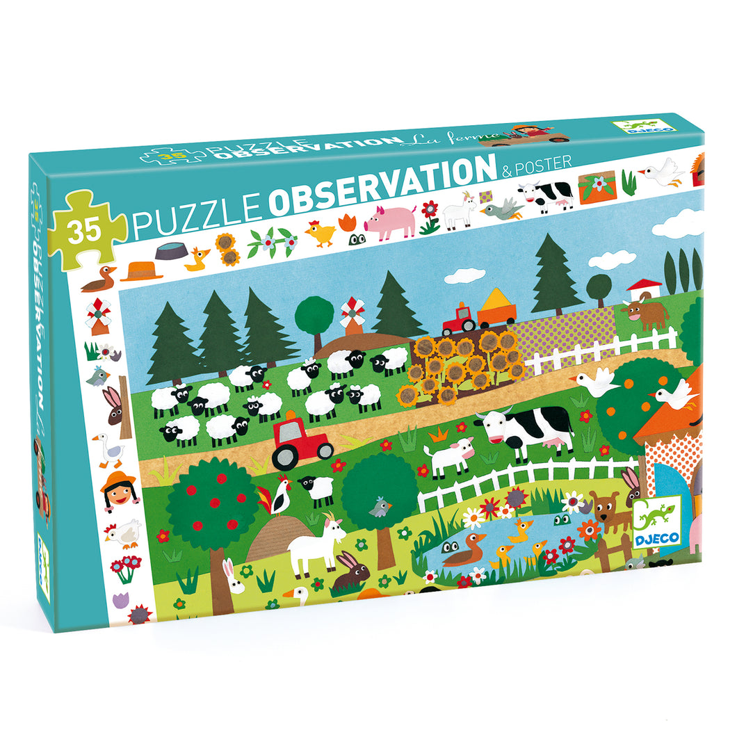 Djeco Observation Puzzle - The Farm