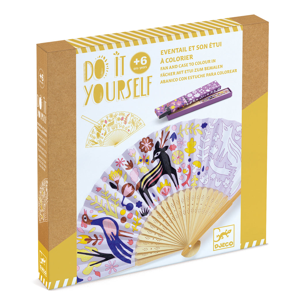 Djeco DIY Fan and Case to Colour In