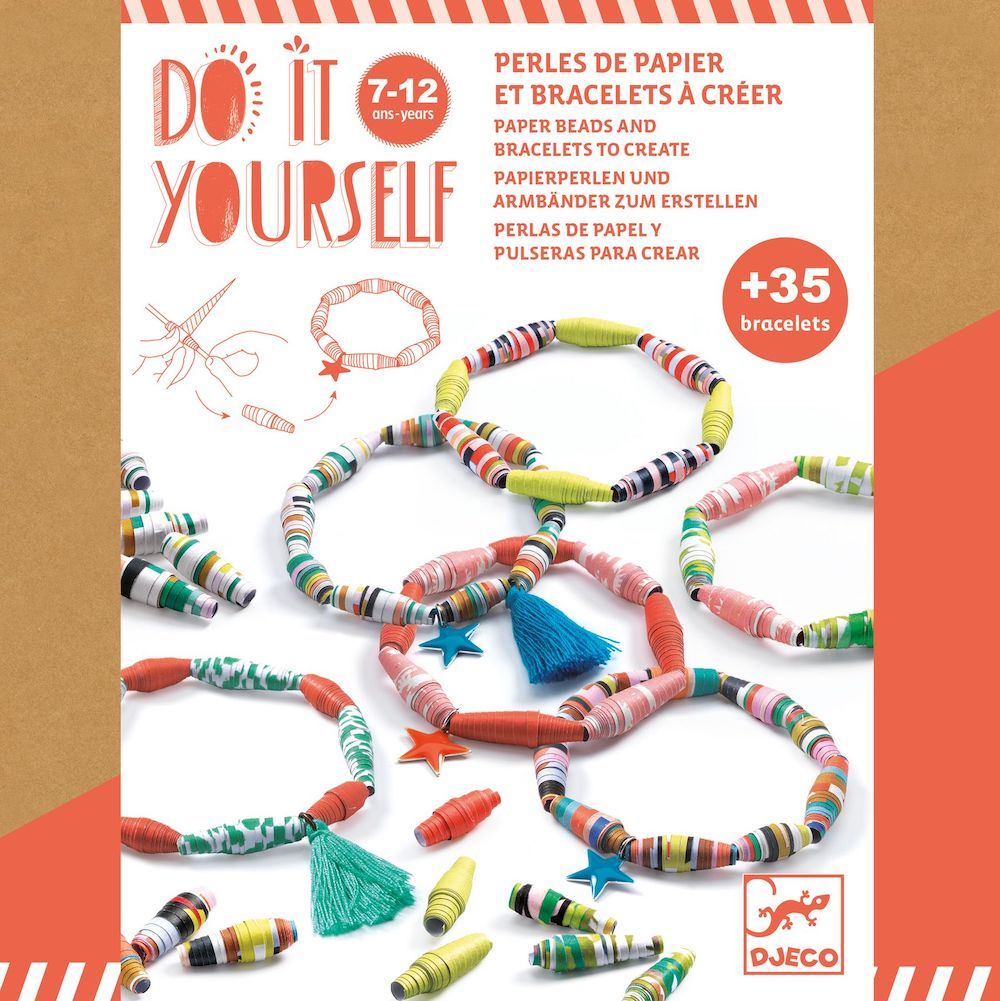 Djeco DIY Paper Beads Bracelets - BEST SELLER