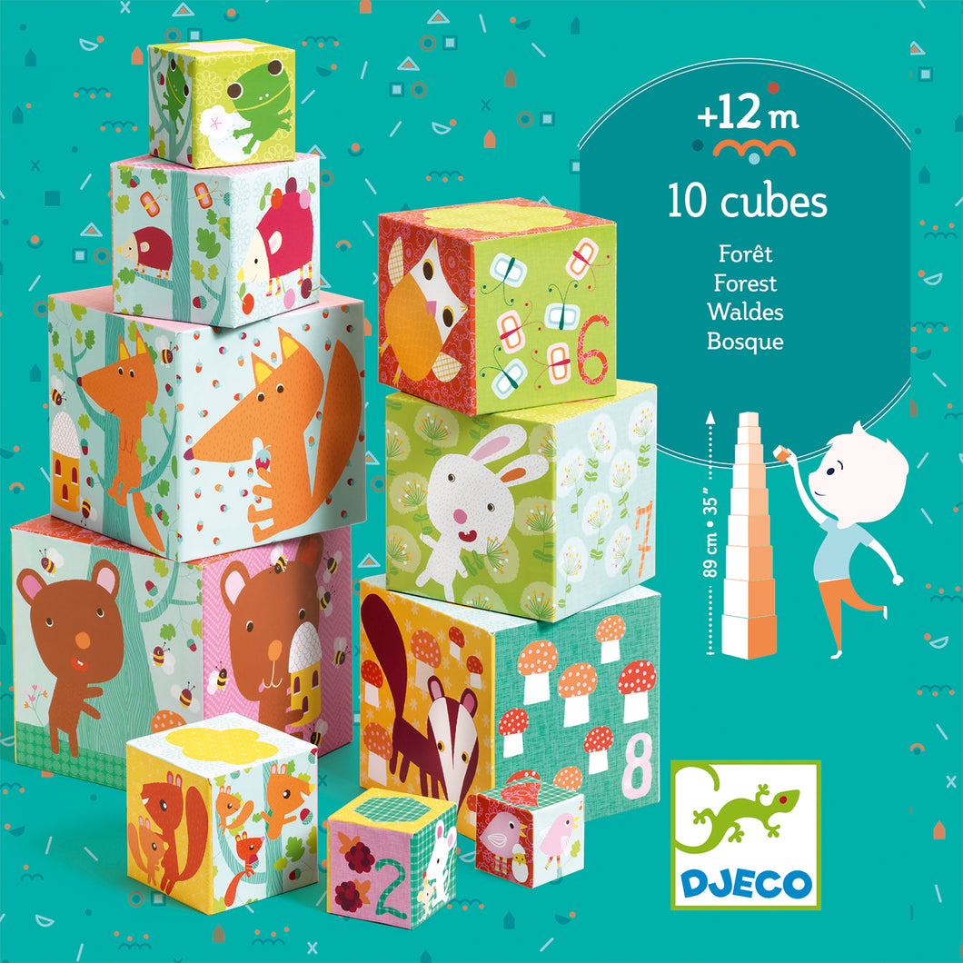 Djeco 10 Cubes - Forest - BEST SELLER