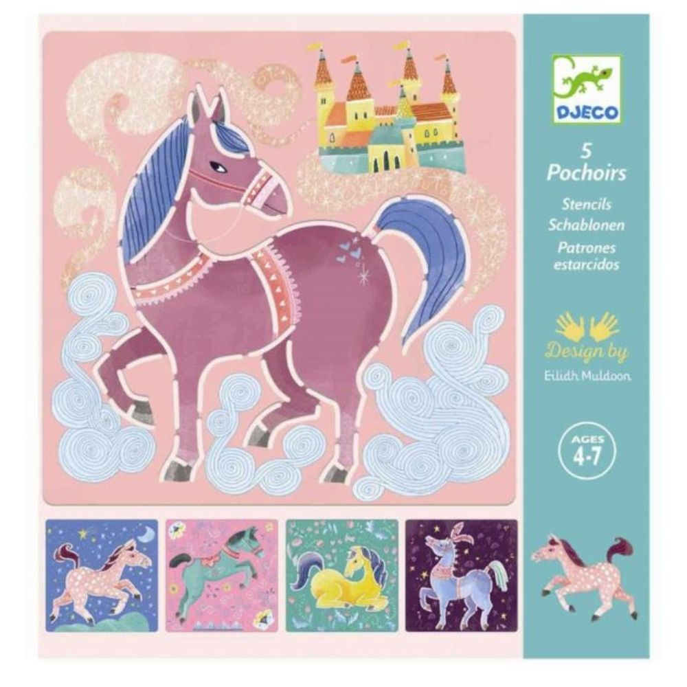 Djeco Stencils - Horses