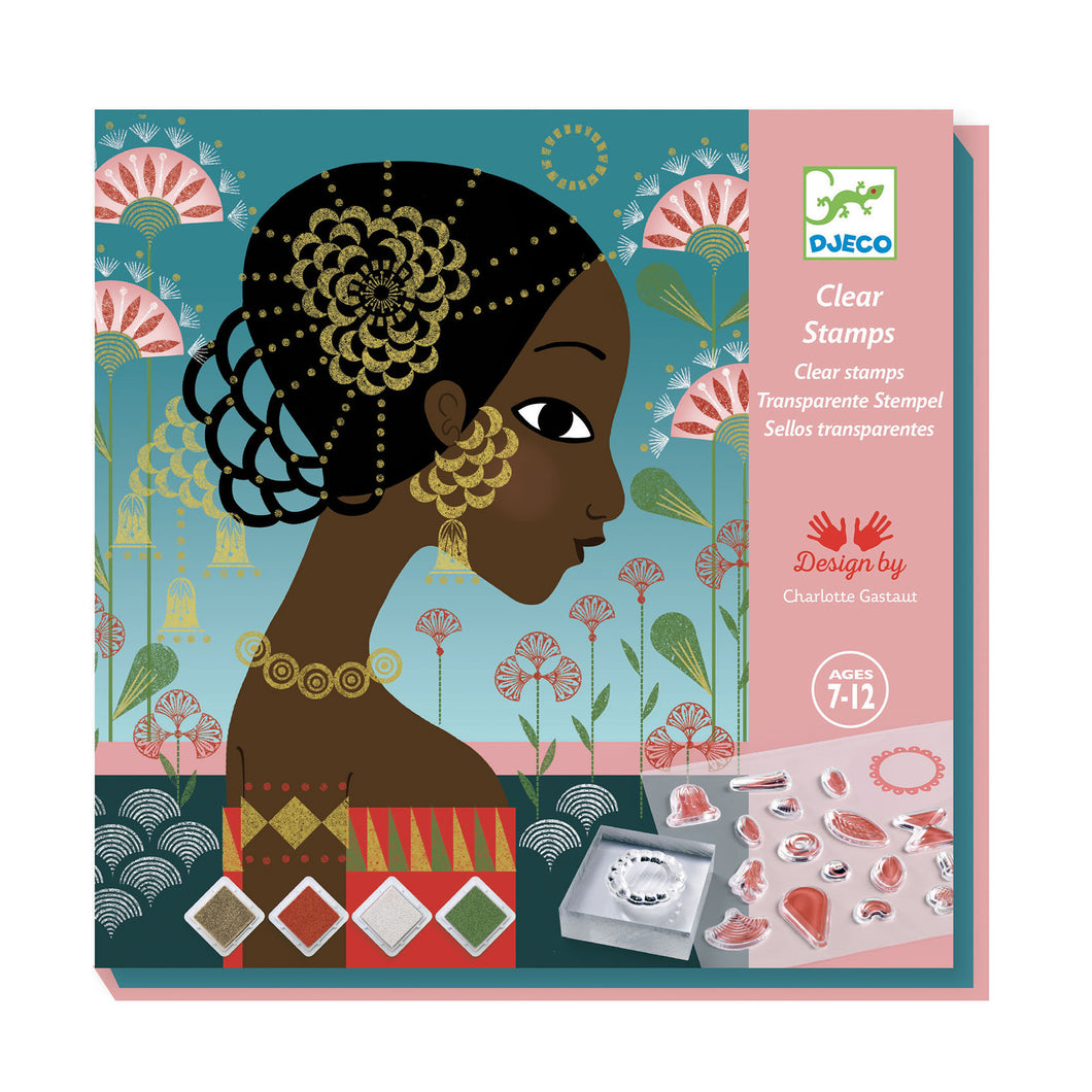 Djeco Patterns and Decorations Clear Stamps