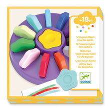 Load image into Gallery viewer, Djeco 12 Flower Crayons - BEST SELLER

