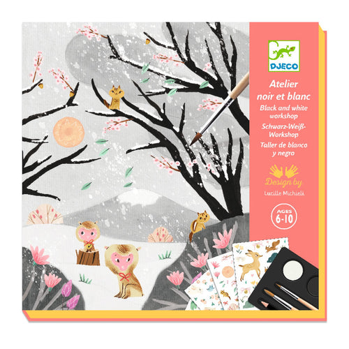 Djeco Creativity Kit - Includes Pompoms + Stickers + Gemstones +