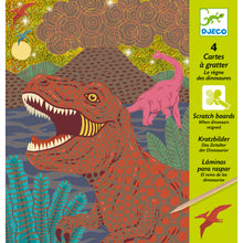 Load image into Gallery viewer, Djeco Scratch Boards - When Dinosaurs Reigned
